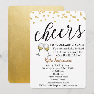 Invitation N'IMPORTE QUEL ÂGE - Chevaucher vin Anniversaire I