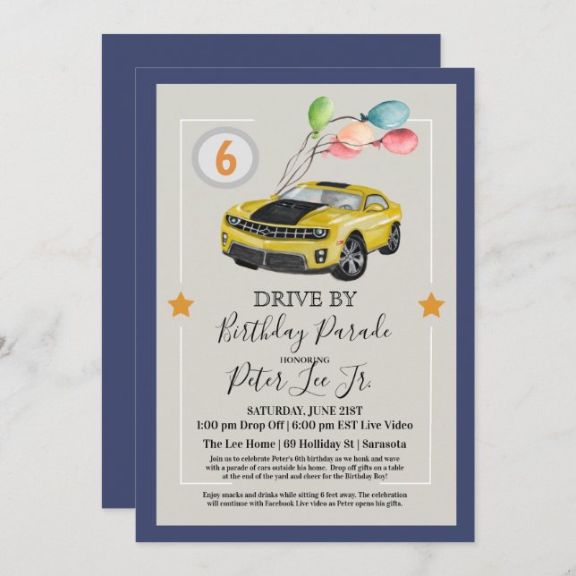 Invitation N'IMPORTE QUEL ÂGE - Conduite par Virtual Boy Birt (Devant / Derrière)