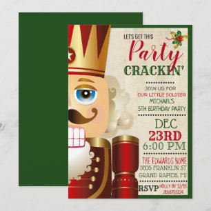 Invitation N'IMPORTE QUEL ÂGE - Nutcracker Anniversaire Invit