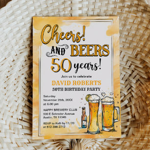 Invitation N'Importe Quel Âge Salutations Et Bières Surprise