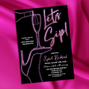 Invitation N'IMPORTE QUEL ÂGE - Sirotons l'invitation d'anniv