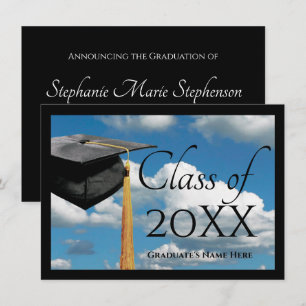 Invitation N'importe quelle année~ Blue Sky Graduation Faire-