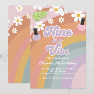 Invitation Nine est une ambiance Spa Rainbow 9e anniversaire