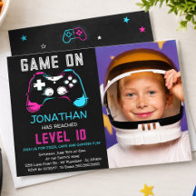 Niveau de jeu vidéo Joueur anniversaire Photo