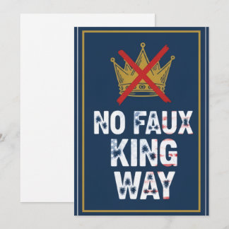 Invitation No Faux King Way