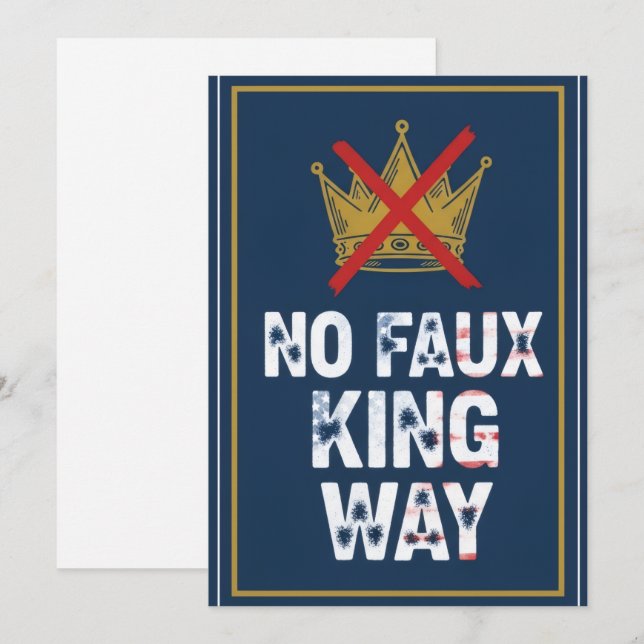 Invitation No Faux King Way (Devant / Derrière)