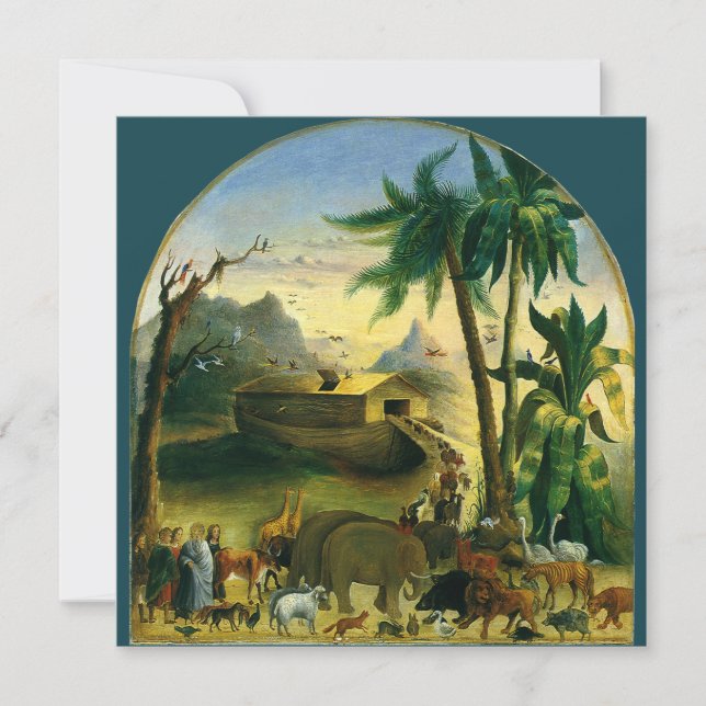 Invitation Noah's Ark par Hidley, fête d'anniversaire Vintage (Devant)