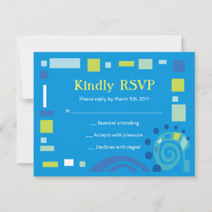 Invitation NOAH'S WAVES Bar Bat mitzvah Réponse à l'invitatio