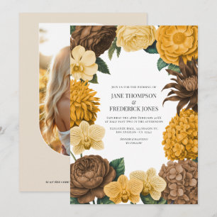 Invitation Noces au miel ambré, à l'argile du désert et à la