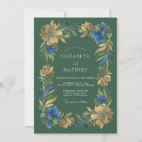 Noces Automnales Nobles de Vert Chasseur