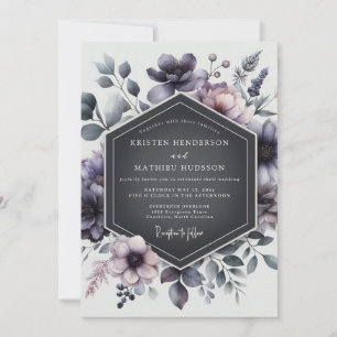 Invitation Noces de la Flore Ombreuse de Chardon