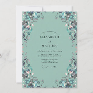Invitation Noces de Vigne d'Argent Mousse de Mer
