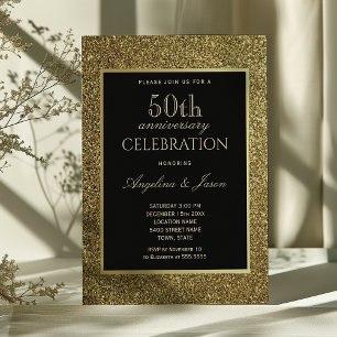 Invitation Noces d'or : 50 ans de mariage