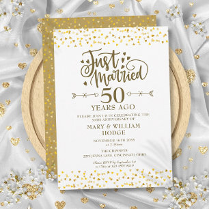 Invitation Noces d'Or 50e Anniversaire de Mariage