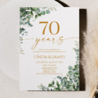 Noces d'or de l'eucalyptus vert 70e anniversaire d