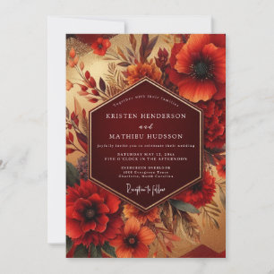 Invitation Noces Fleurie de Radiance d'Automne en Bourgogne