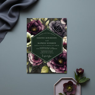 Invitation Nocturne Botanique Mariage au Prunier