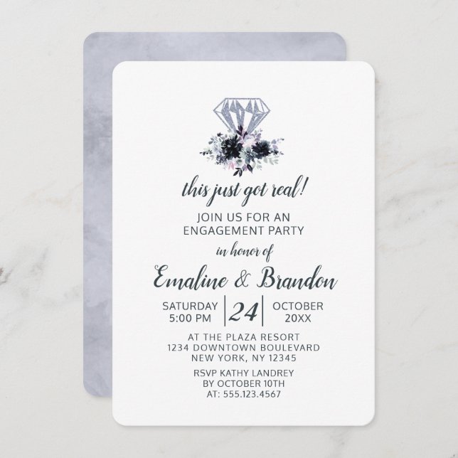 Invitation Nocturne Ce N'Est Qu'Une Véritable Partie D'Engage (Devant / Derrière)