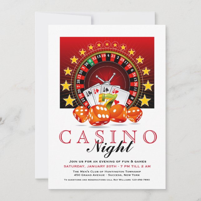 Invitation nocturne de jeux (Devant)