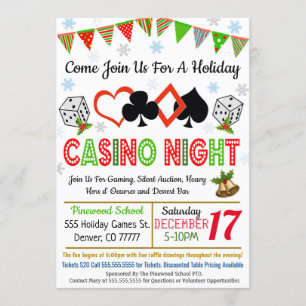 Invitation nocturne du casino de vacances
