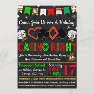 Invitation nocturne du casino de vacances