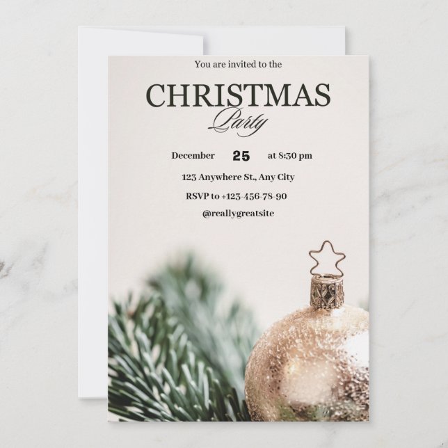 Invitation Noël (Devant)