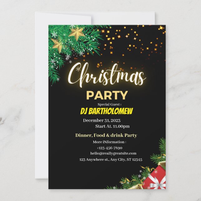 Invitation Noël (Devant)
