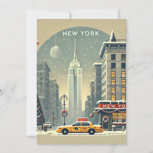 Invitation Noël à New York Vacances de la Statue de la Libe