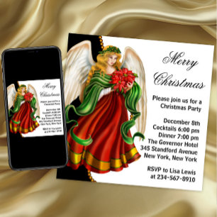 Invitation Noël Ange fête de Noël