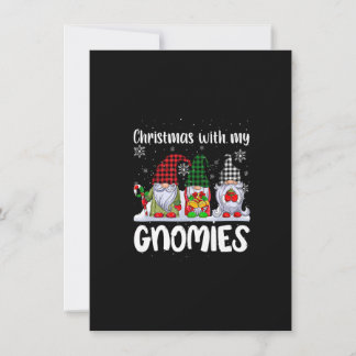 Invitation Noël avec mes Gnomies mignonnes Gnome Buffalo Plai