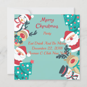 Invitation Noël avec Père Noël