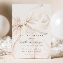 Noël : Baby Shower Hivernal de Mariée avec un Nœud