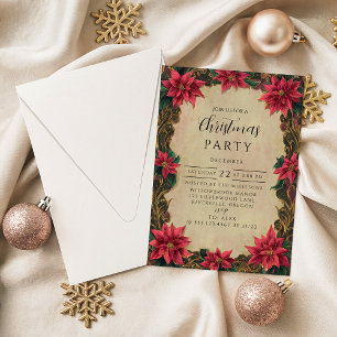 Invitation Noël Baroque Vintage