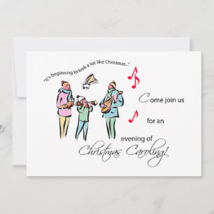 Invitation Noël Caroling