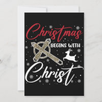 Noël commence avec le Christ Xmas chrétien
