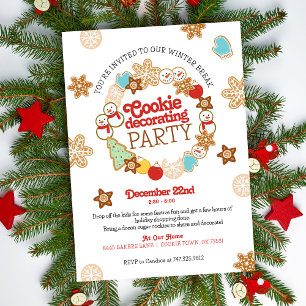 Invitation Noël Cookie Kids Droff Party