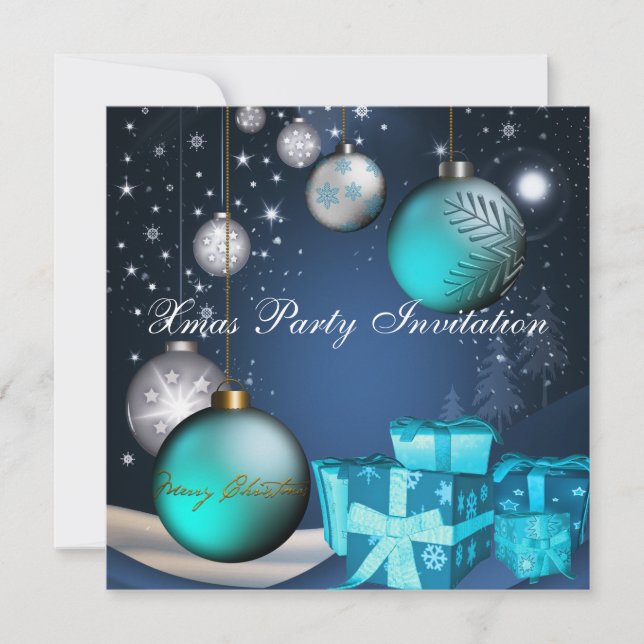 Invitation Noël de Noël de Noël (Devant)