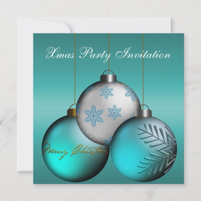 Invitation Noël de Noël de Noël (Devant)