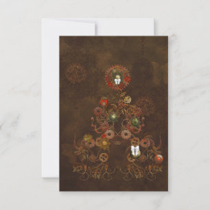 Invitation Noël de Steampunk