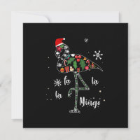 Noël des Flamants roses amusants