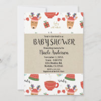 Noël d'hiver Rustique Kraft Fête bébé de vacances