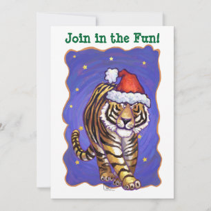 Invitation Noël du tigre