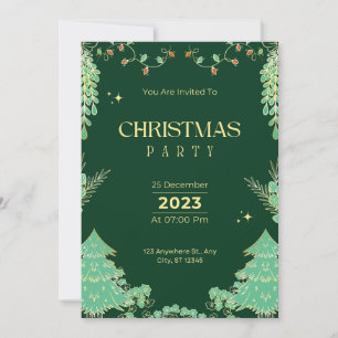 Invitation Noël en hiver