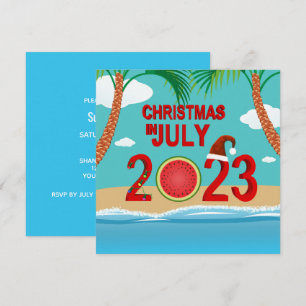 Invitation Noël en juillet 2023 Watermelon Beach
