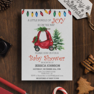 Invitation Noël Enfant Camion Baby shower Bundle Jodle