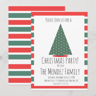 Invitation Noël Famille Réunion Noël