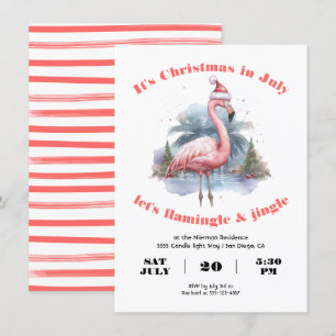 Invitation Noël flamand à la fête de juillet