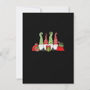 Invitation Noël Gnomes Drôle Noël Soir Vibes d'hiver_