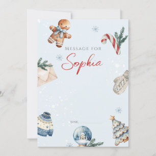 Invitation Noël hiver premier anniversaire fête heure Capsule