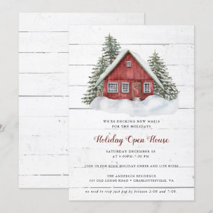 Invitation Noël Holiday New Home Holiday Open House
